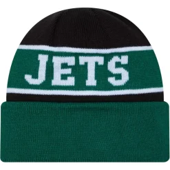 New York Jets Hats | Men^Men's New Era Green Reverse Cuffed Knit Hat