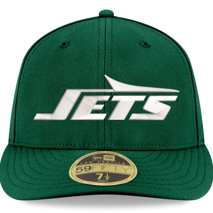New York Jets Fitted^Men's New Era Green Omaha Low Profile 59FIFTY Fitted Hat