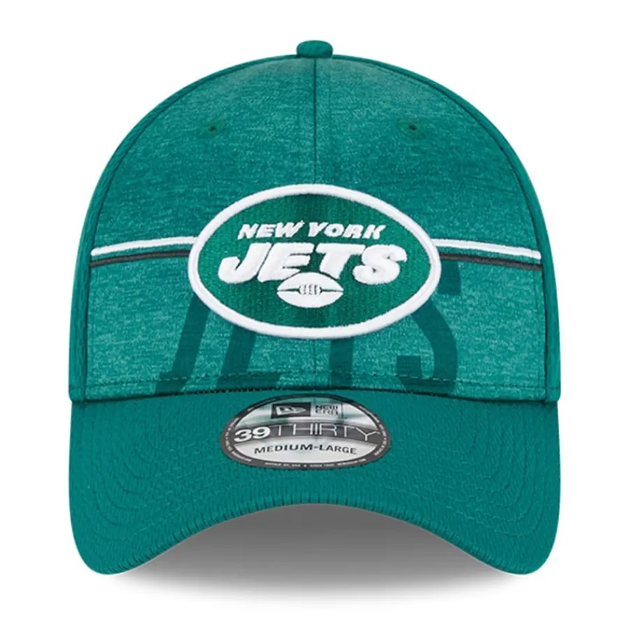 New York Jets Flex^Men's New Era Green 2023 NFL Training Camp 39THIRTY Flex Fit Hat