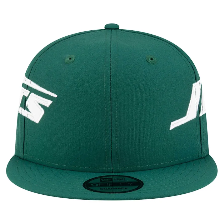 New York Jets Snapback^Men's New Era Green Helmet 9FIFTY Snapback Hat