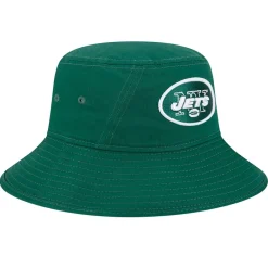New York Jets Bucket^Men's New Era Green Main Bucket Hat