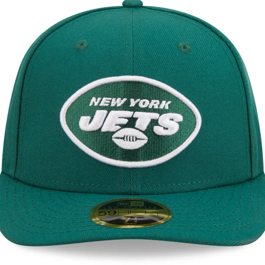 New York Jets Fitted^Men's New Era Green Omaha Low Profile 59FIFTY Fitted Hat