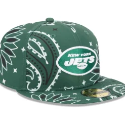 New York Jets Fitted^Men's New Era Green Paisley 59FIFTY Fitted Hat