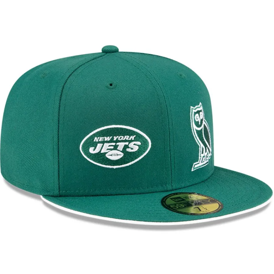 New York Jets Fitted^Men's New Era Green OVO X NFL 59FIFTY Fitted Hat