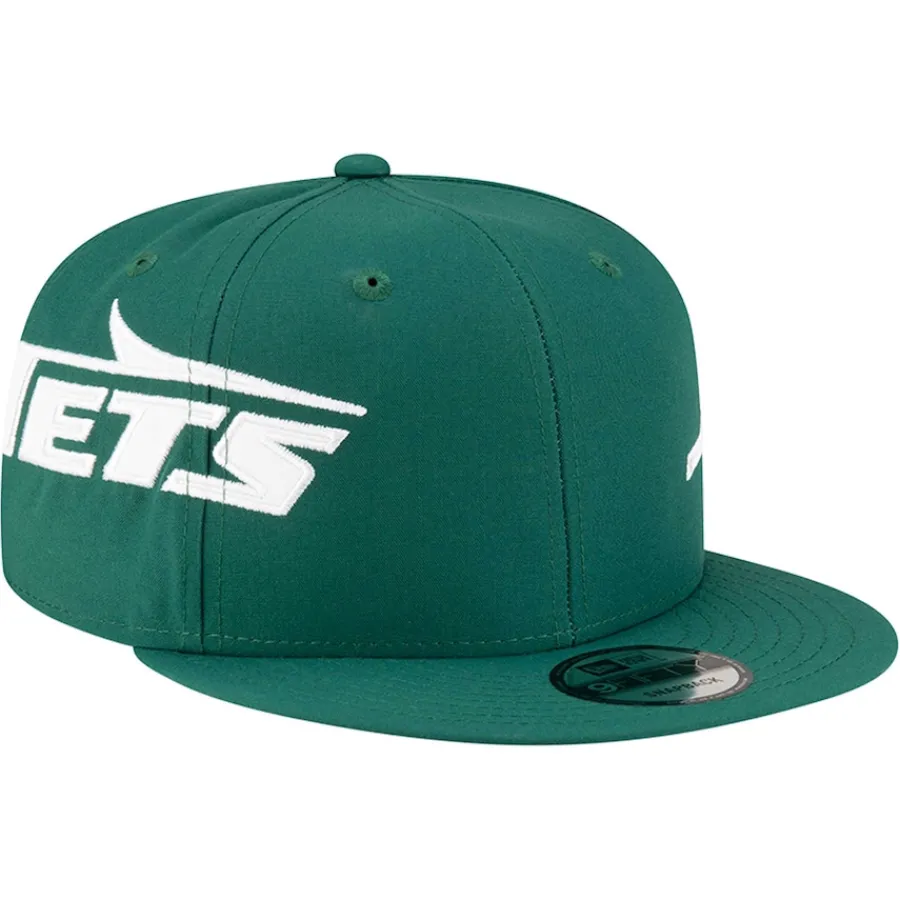 New York Jets Snapback^Men's New Era Green Helmet 9FIFTY Snapback Hat