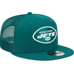 New York Jets Snapback^Men's New Era Green Main Trucker 9FIFTY Snapback Hat