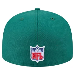 New York Jets Hats | Men^Men's New Era Green Throwback Main 59FIFTY Fitted Hat
