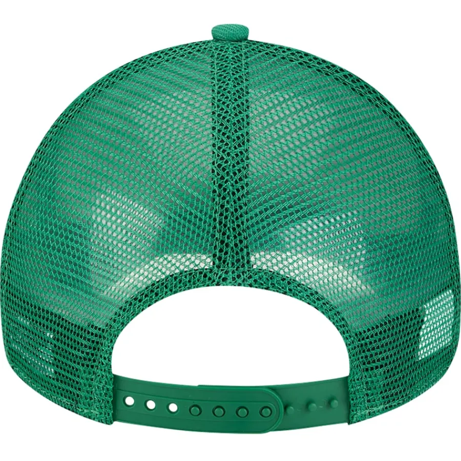 New York Jets Adjustable^Men's New Era Green 9FORTY A-Frame Trucker Adjustable Hat