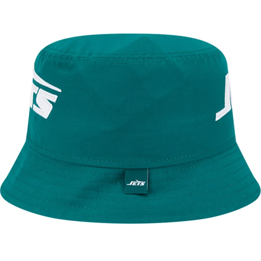 New York Jets Bucket^Men's New Era Green Helmet Bucket Hat