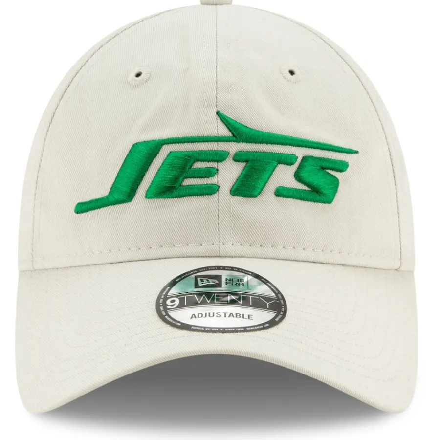 New York Jets Hats | Men^Men's New Era Khaki Playmaker Logo 9TWENTY Adjustable Hat