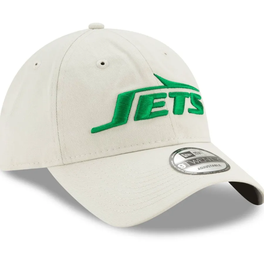 New York Jets Hats | Men^Men's New Era Khaki Playmaker Logo 9TWENTY Adjustable Hat