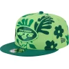 New York Jets Snapback^Men's New Era Light Green Leafy 9FIFTY Snapback Hat
