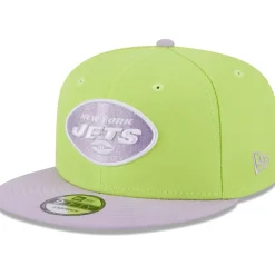 New York Jets Snapback^Men's New Era Neon Green/Lavender Two-Tone Color Pack 9FIFTY Snapback Hat
