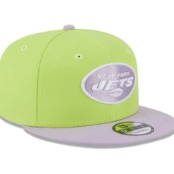 New York Jets Snapback^Men's New Era Neon Green/Lavender Two-Tone Color Pack 9FIFTY Snapback Hat