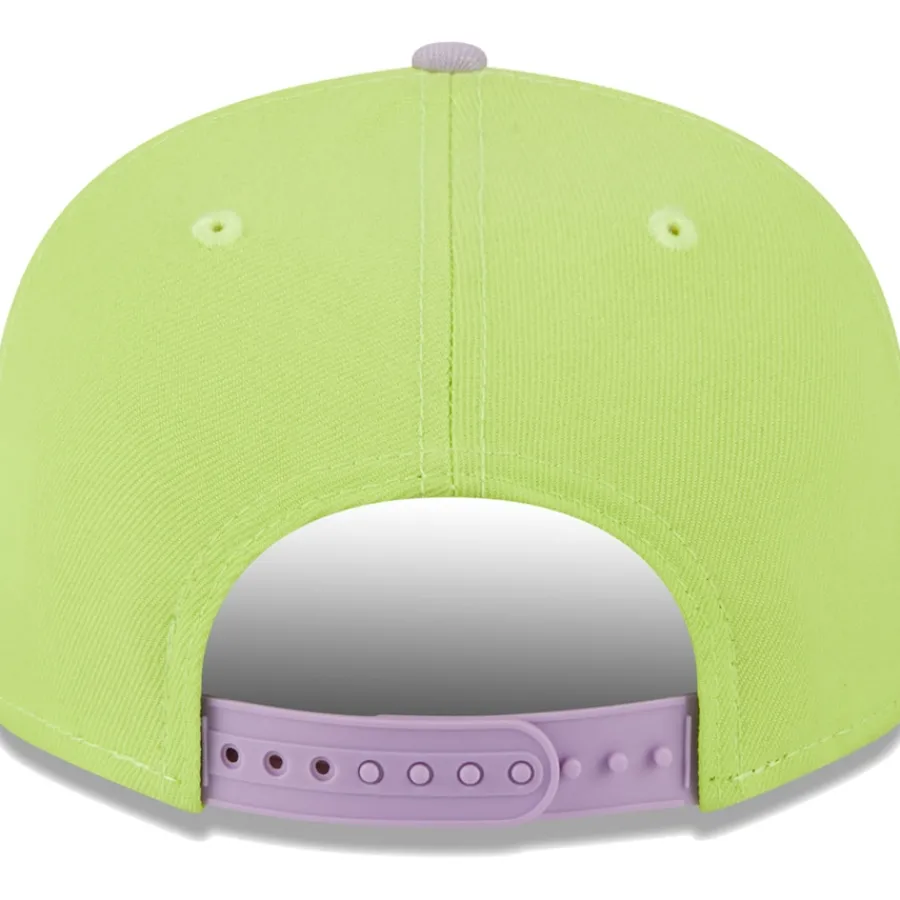 New York Jets Snapback^Men's New Era Neon Green/Lavender Two-Tone Color Pack 9FIFTY Snapback Hat