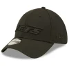 New York Jets Flex^Men's New Era Black On Black Historic Logo 39THIRTY Flex Hat