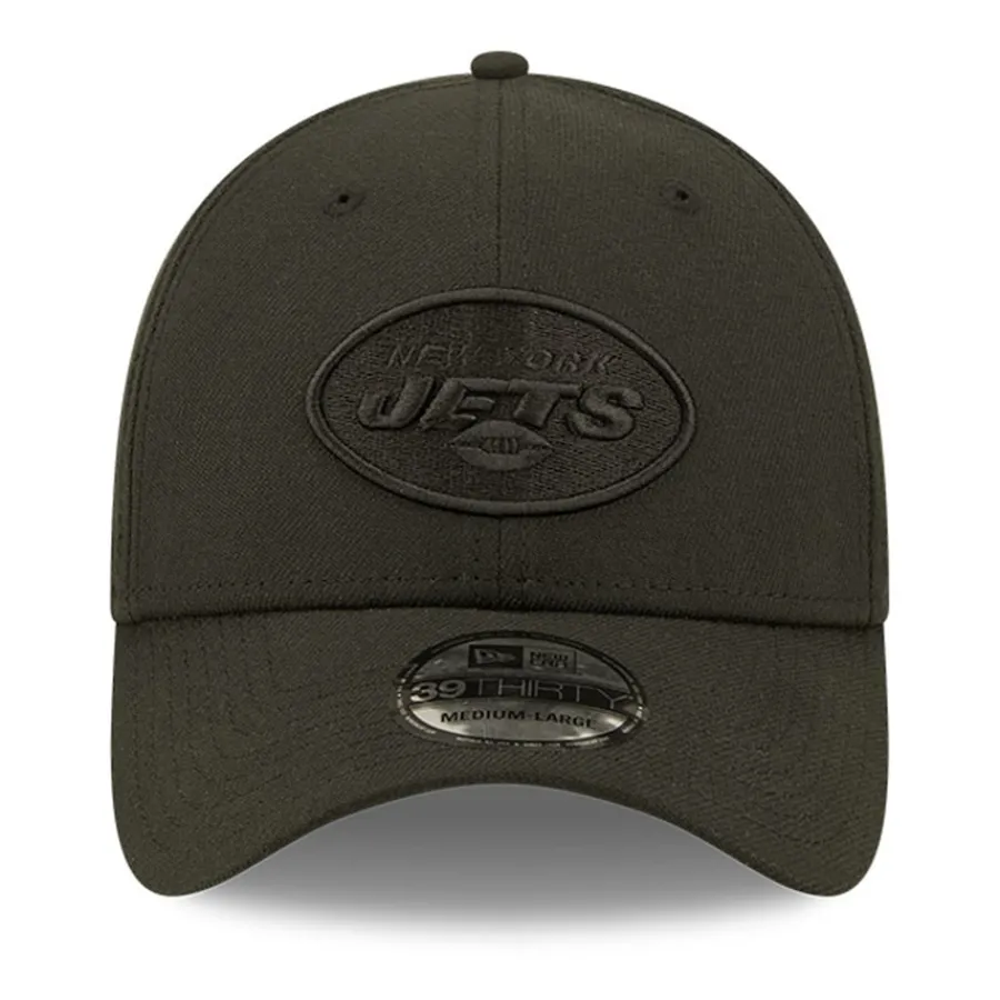 New York Jets Flex^Men's New Era Black On Black 39THIRTY Flex Hat