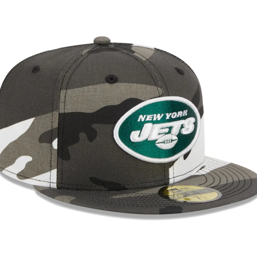 New York Jets Fitted^Men's New Era Urban Camo 59FIFTY Fitted Hat