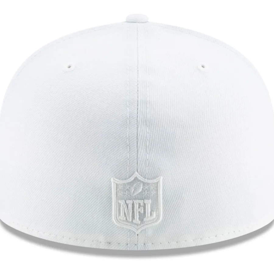 New York Jets Fitted^Men's New Era White On White 59FIFTY Fitted Hat