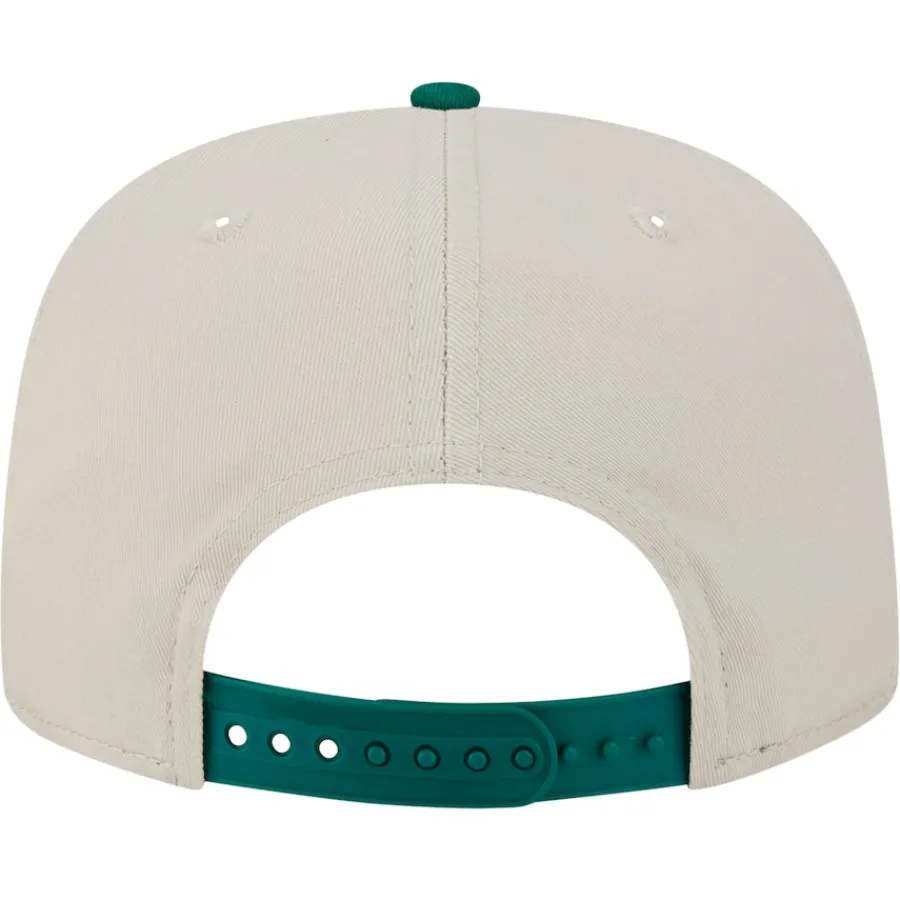 New York Jets Snapback^Men's New Era Stone/Green Athletic Golfer Snapback Hat