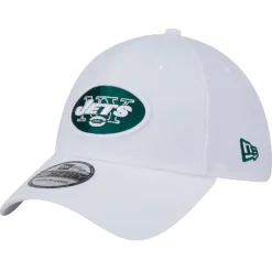 New York Jets Flex^Men's New Era White Throwback 39THIRTY Flex Hat