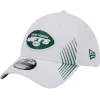 New York Jets Flex^Men's New Era White Active 39THIRTY Flex Hat