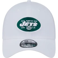 New York Jets Flex^Men's New Era White Throwback 39THIRTY Flex Hat