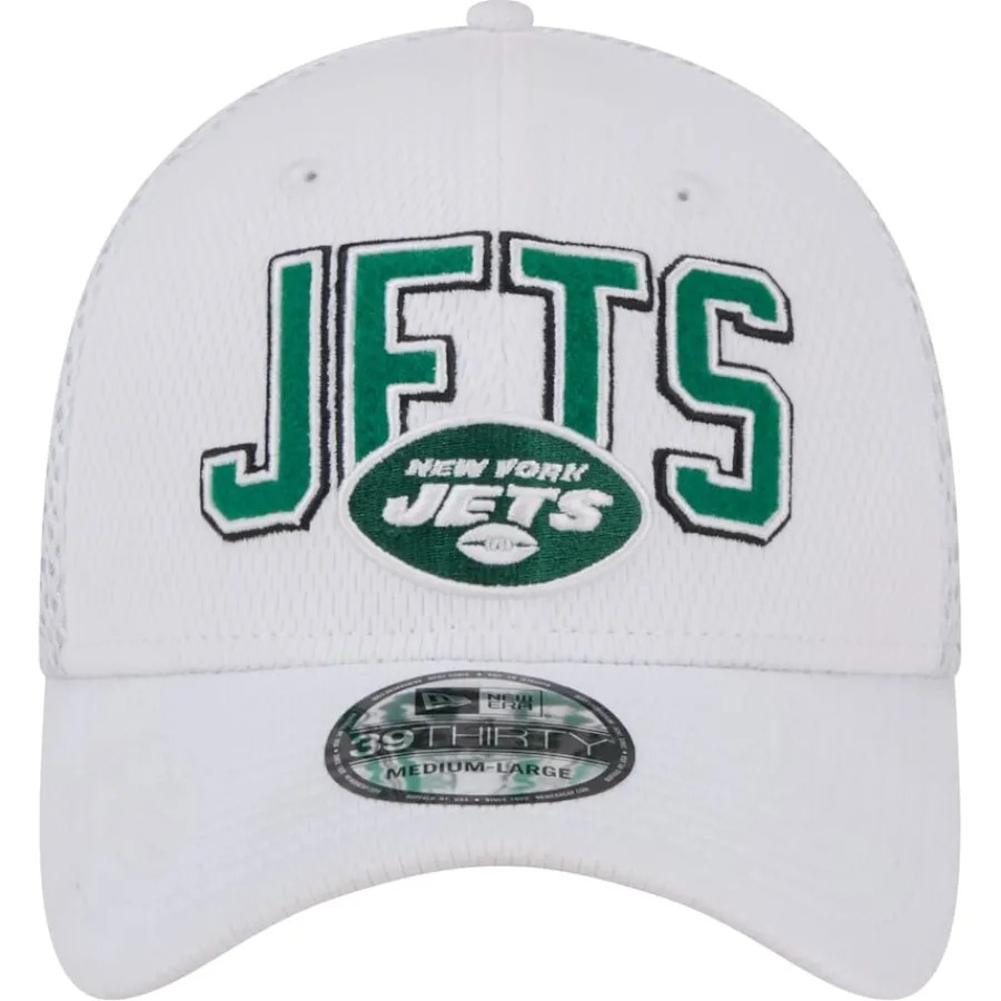 New York Jets Flex^Men's New Era White Breakers 39THIRTY Flex Hat