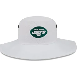 New York Jets Bucket^Men's New Era White 2023 NFL Training Camp Panama Bucket Hat