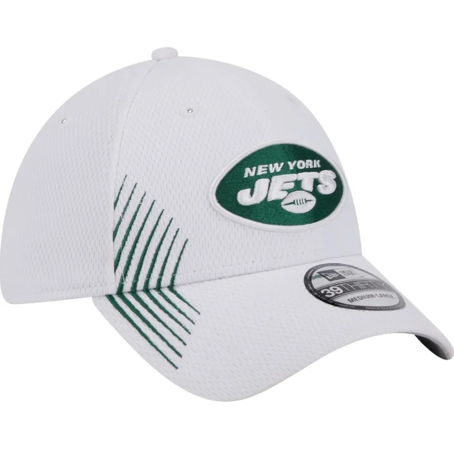 New York Jets Flex^Men's New Era White Active 39THIRTY Flex Hat