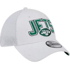 New York Jets Flex^Men's New Era White Breakers 39THIRTY Flex Hat