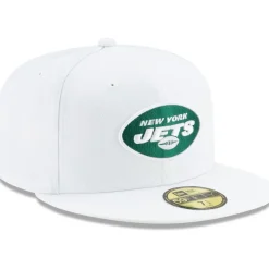 New York Jets Hats | Men^Men's New Era White Omaha 59FIFTY Fitted Hat