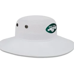 New York Jets Bucket^Men's New Era White 2023 NFL Training Camp Panama Bucket Hat