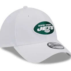 New York Jets Flex^Men's New Era White Main 39THIRTY Flex Hat