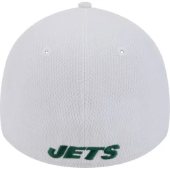 New York Jets Flex^Men's New Era White Active 39THIRTY Flex Hat