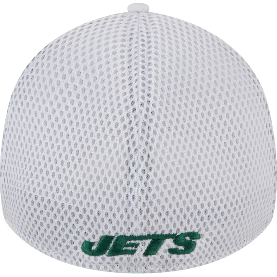 New York Jets Flex^Men's New Era White Breakers 39THIRTY Flex Hat