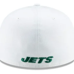 New York Jets Hats | Men^Men's New Era White Omaha 59FIFTY Fitted Hat