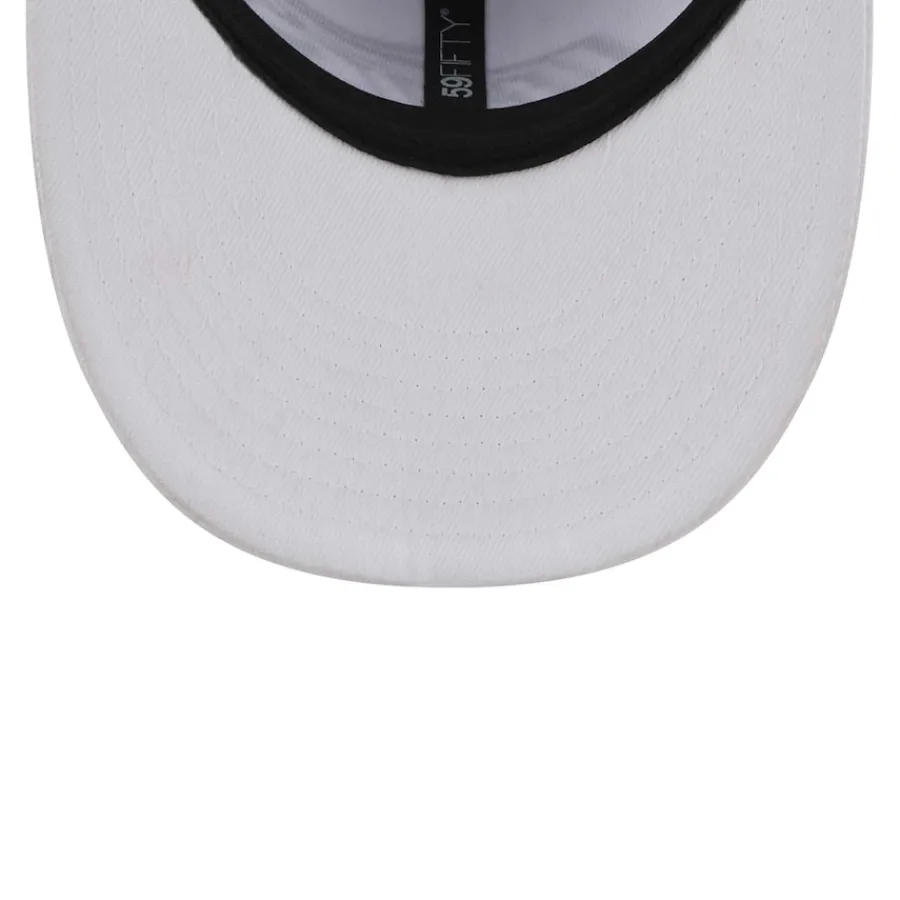 New York Jets Fitted^Men's New Era White Wordmark Omaha Low Profile 59FIFTY Fitted Hat