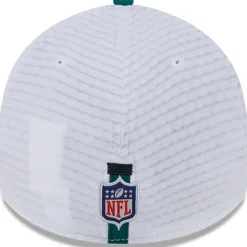 New York Jets Flex^Men's New Era White/Green 2024 NFL Training Camp 39THIRTY Flex Hat