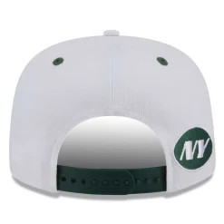 New York Jets Hats | Men^Men's New Era White/Green Sparky Original 9FIFTY Snapback Hat