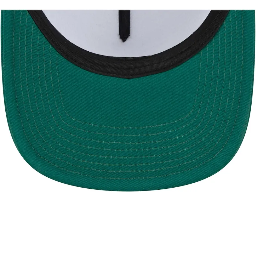 New York Jets Snapback^Men's New Era White/Green Banger 9FIFTY Trucker Snapback Hat