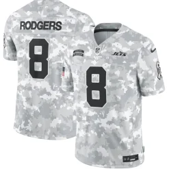 New York Jets Jerseys | Men^Men's Nike Aaron Rodgers Arctic Camo 2024 Salute To Service Limited Jersey