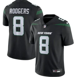 New York Jets Jerseys | Men^Men's Nike Aaron Rodgers Black Vapor Untouchable Limited Jersey