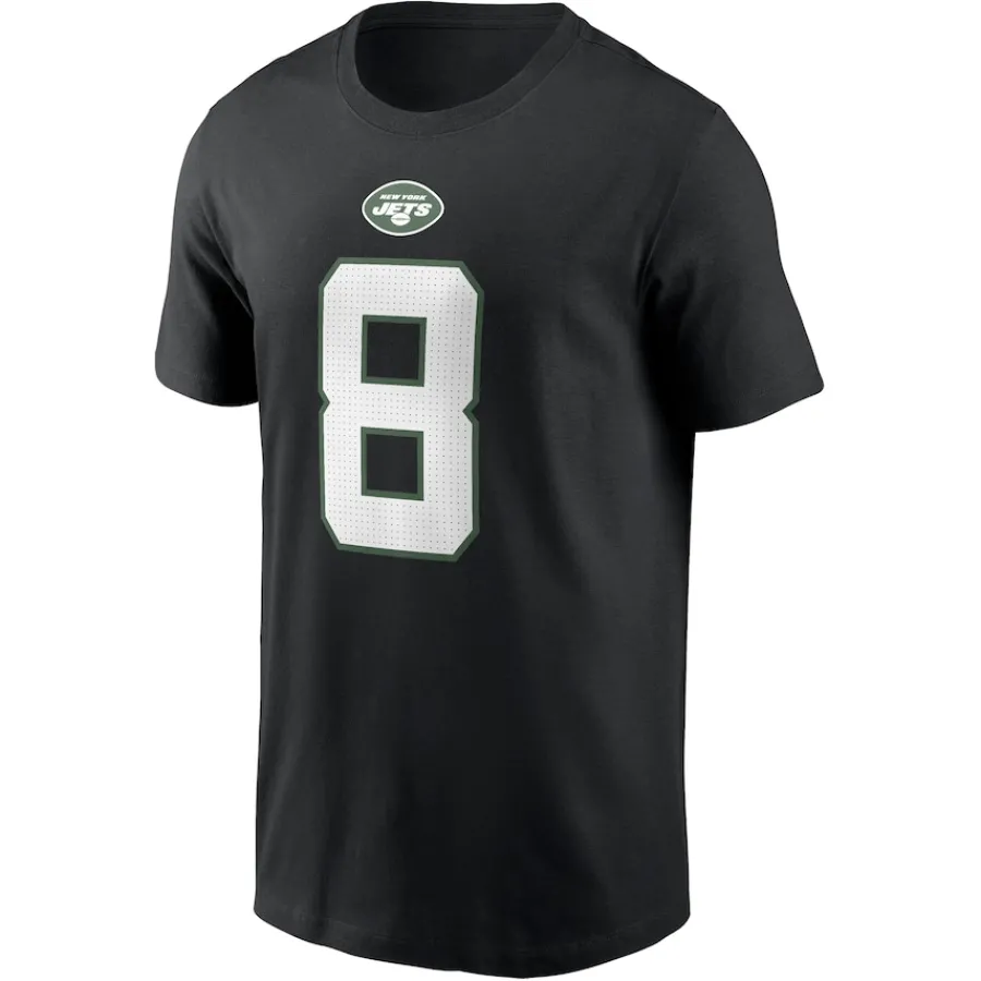 New York Jets T-Shirts | Men^Men's Nike Aaron Rodgers Black Player Name & Number T-Shirt