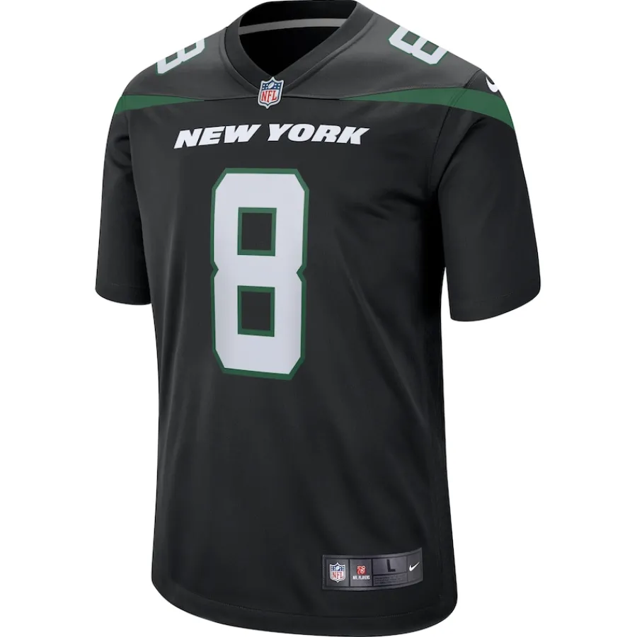 New York Jets Jerseys | Men^Men's Nike Aaron Rodgers Black Game Jersey
