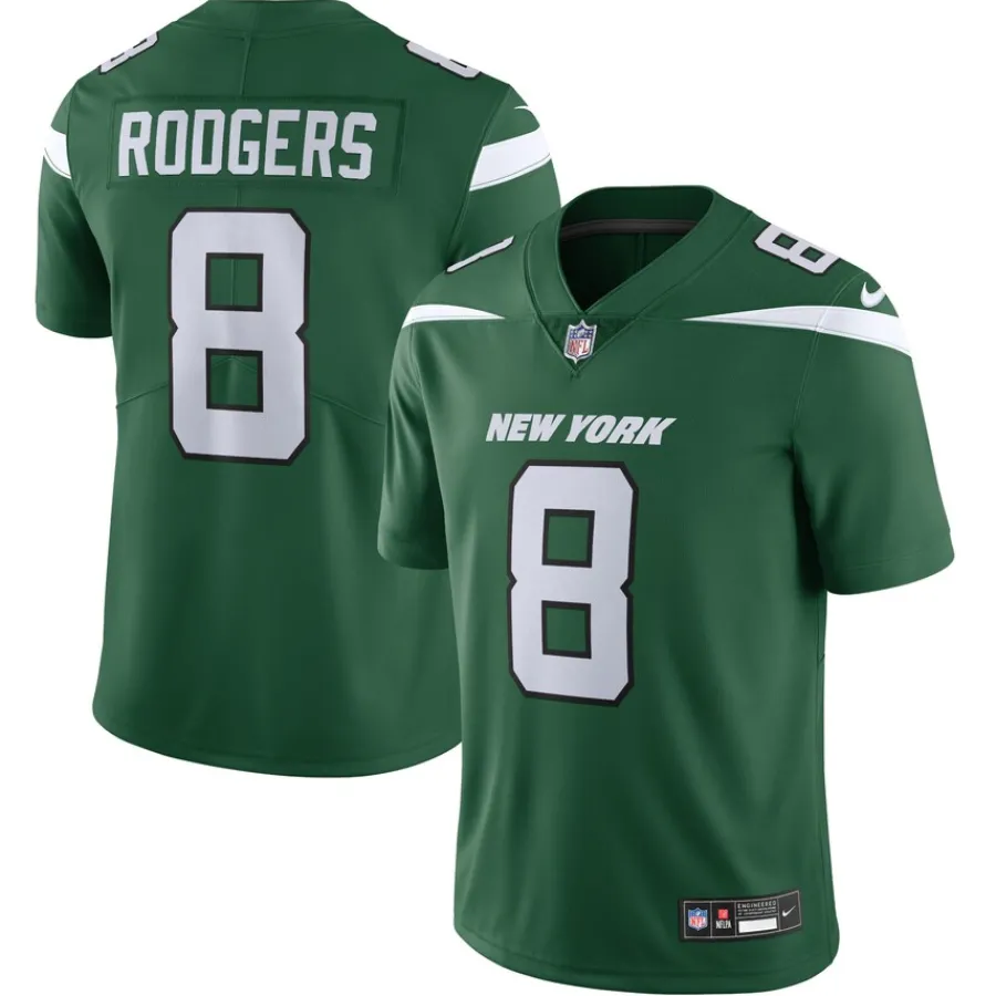 New York Jets Jerseys | Men^Men's Nike Aaron Rodgers Gotham Green Vapor Untouchable Limited Jersey