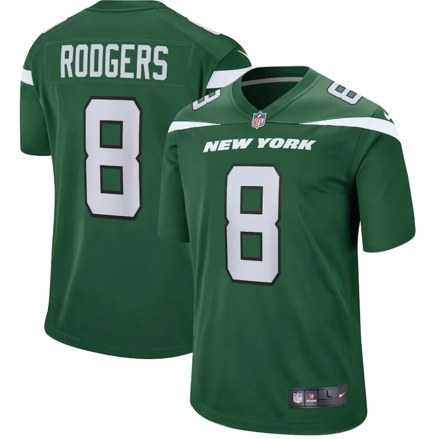 New York Jets Jerseys | Men^Men's Nike Aaron Rodgers Gotham Green Game Jersey