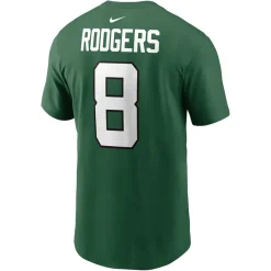 New York Jets T-Shirts | Men^Men's Nike Aaron Rodgers Green Player Name & Number T-Shirt