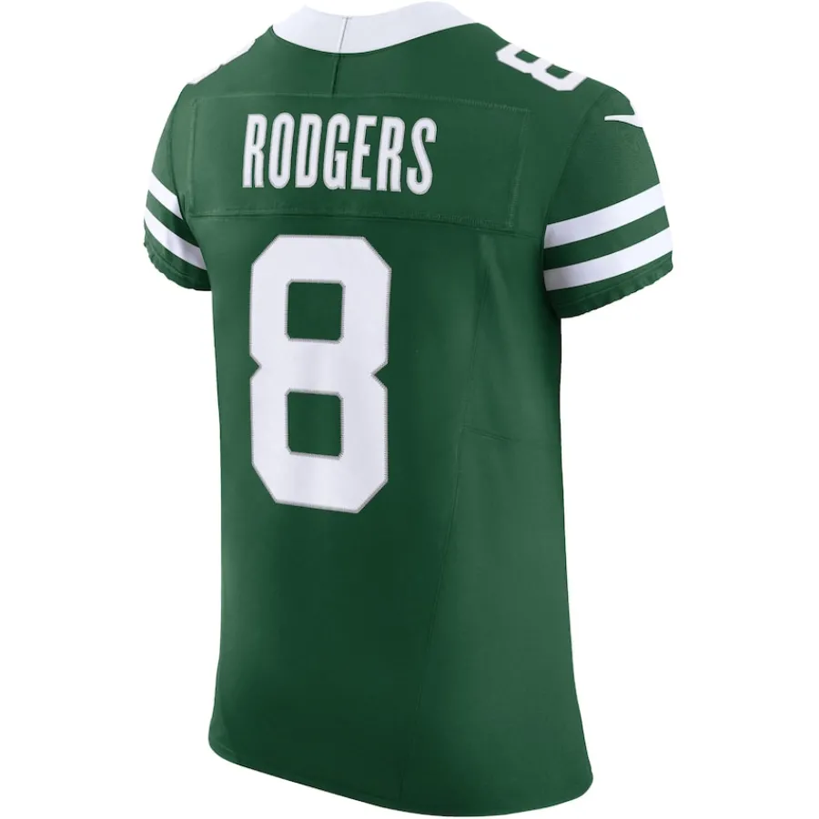 New York Jets Nike Elite^Men's Nike Aaron Rodgers Gotham Green Vapor F.U.S.E. Elite Jersey