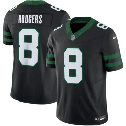 New York Jets Jerseys | Men^Men's Nike Aaron Rodgers Legacy Black Alternate Vapor F.U.S.E. Limited Jersey